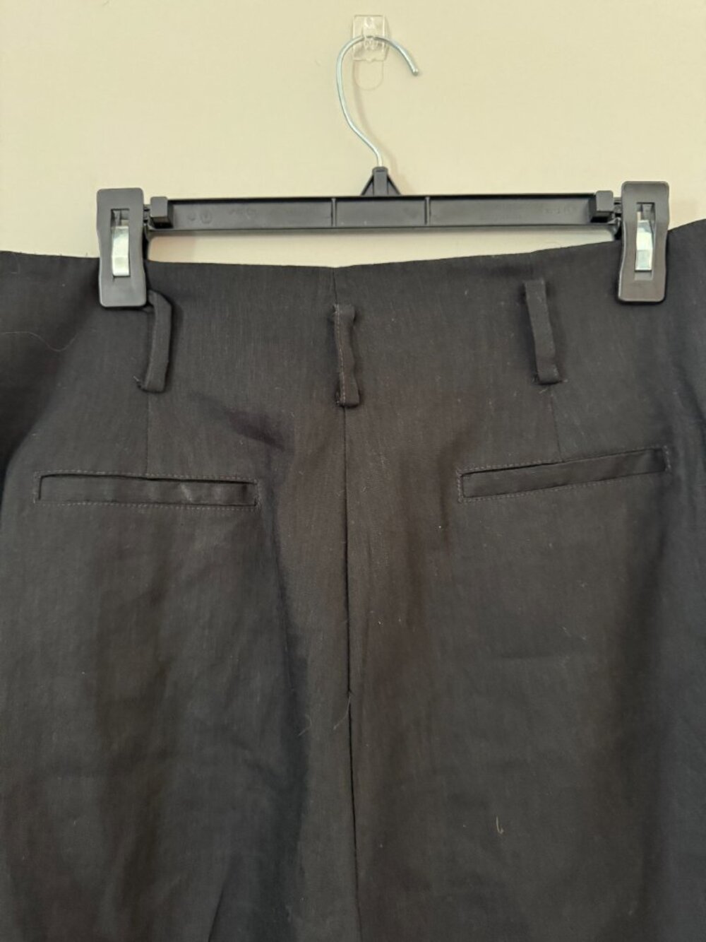Calvin Klein Linen Blend High Waist Shorts Womens 12 Pleated Flap Pockets M3BV52 - Picture 4 of 9
